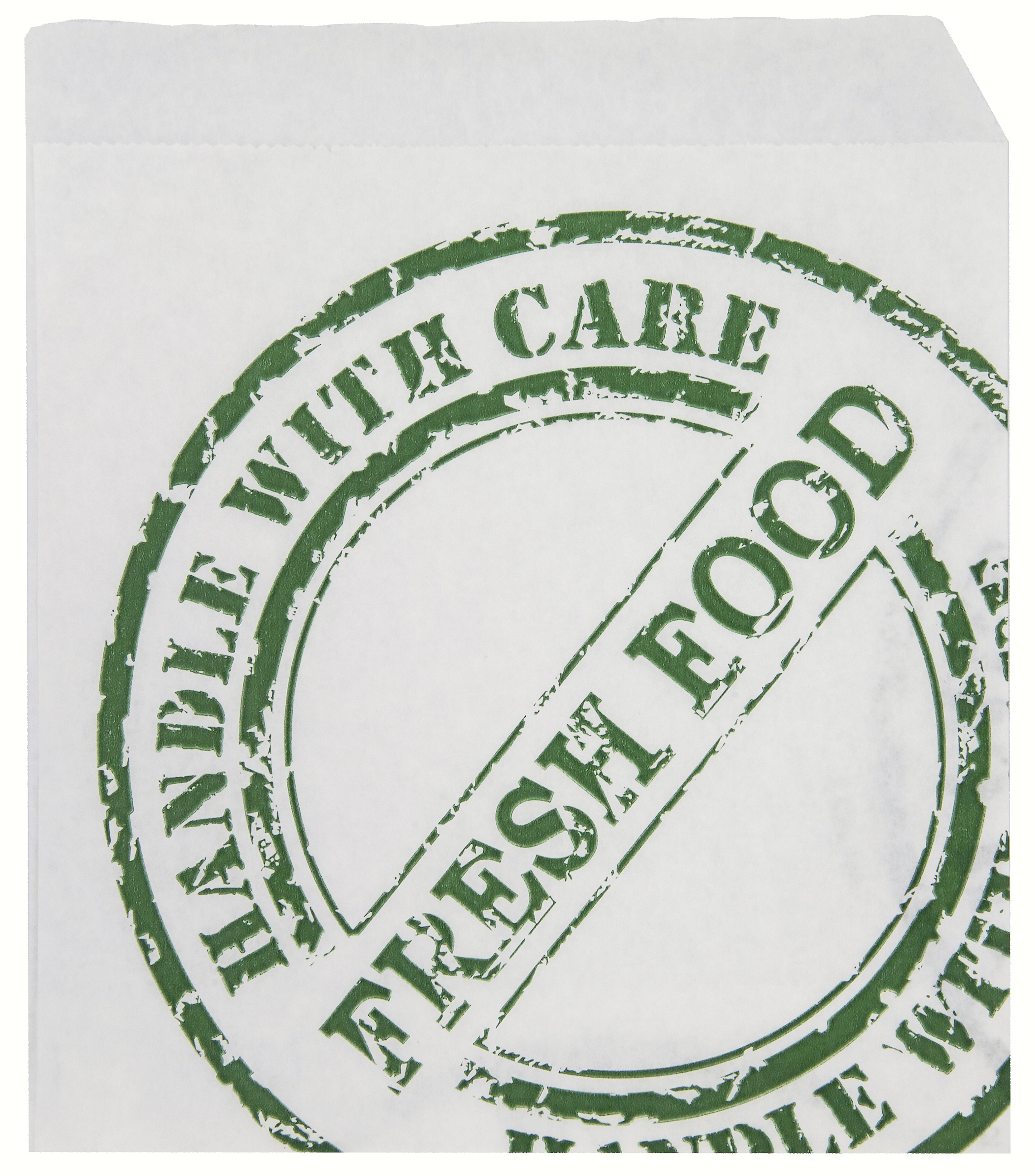 Hamburgerficka Smörpapper Fresh food 12x12cm
vit/grön