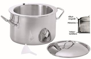 Grötkokare med Lock Rostfri Ø26cm H18cm 6L