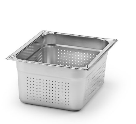 Kantin perforerad rostfri GN 1/2x150