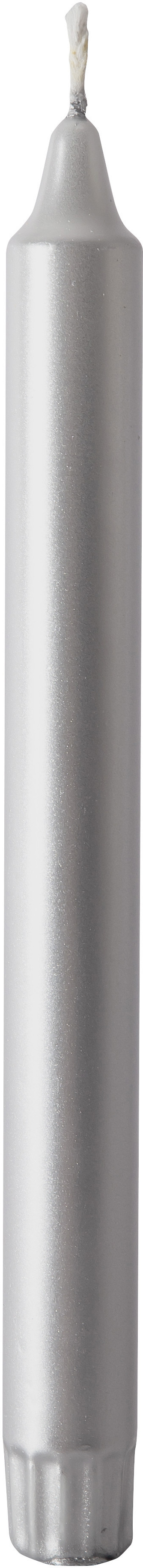 Kronljus Stearin 25x2,2cm Silver