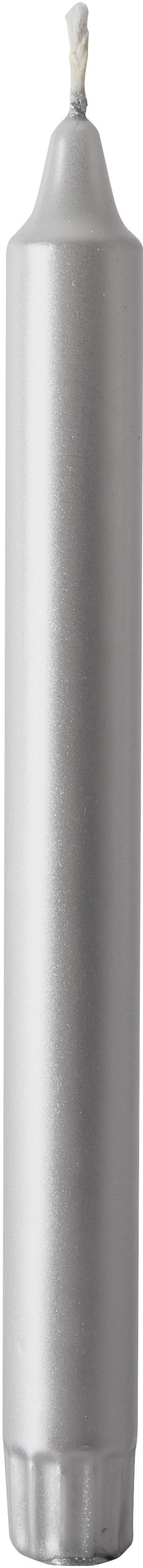 Kronljus Stearin 25x2,2cm Silver