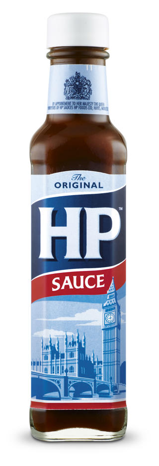 HP Sauce glasflaska