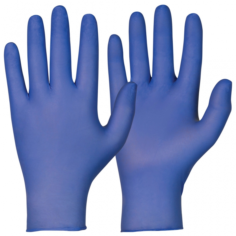 Nitrilhandskar Puderfria Indigo 200-pack M