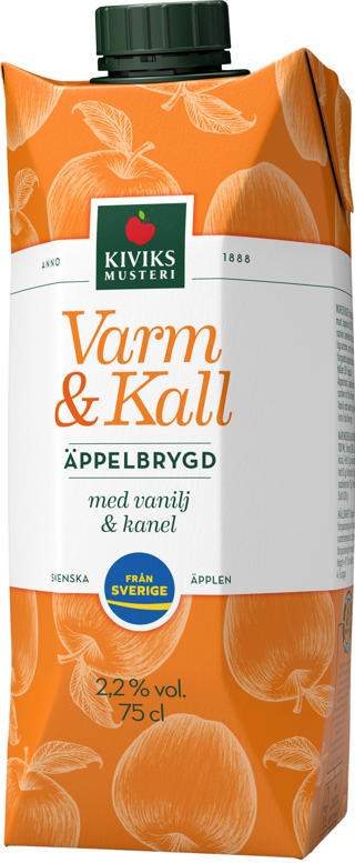 Äppelbrygd 2,2% varm & kall