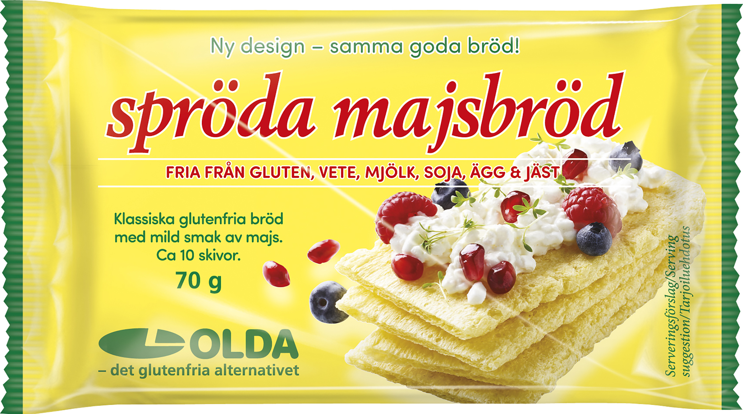 Spröda Majsbröd Glutenfri