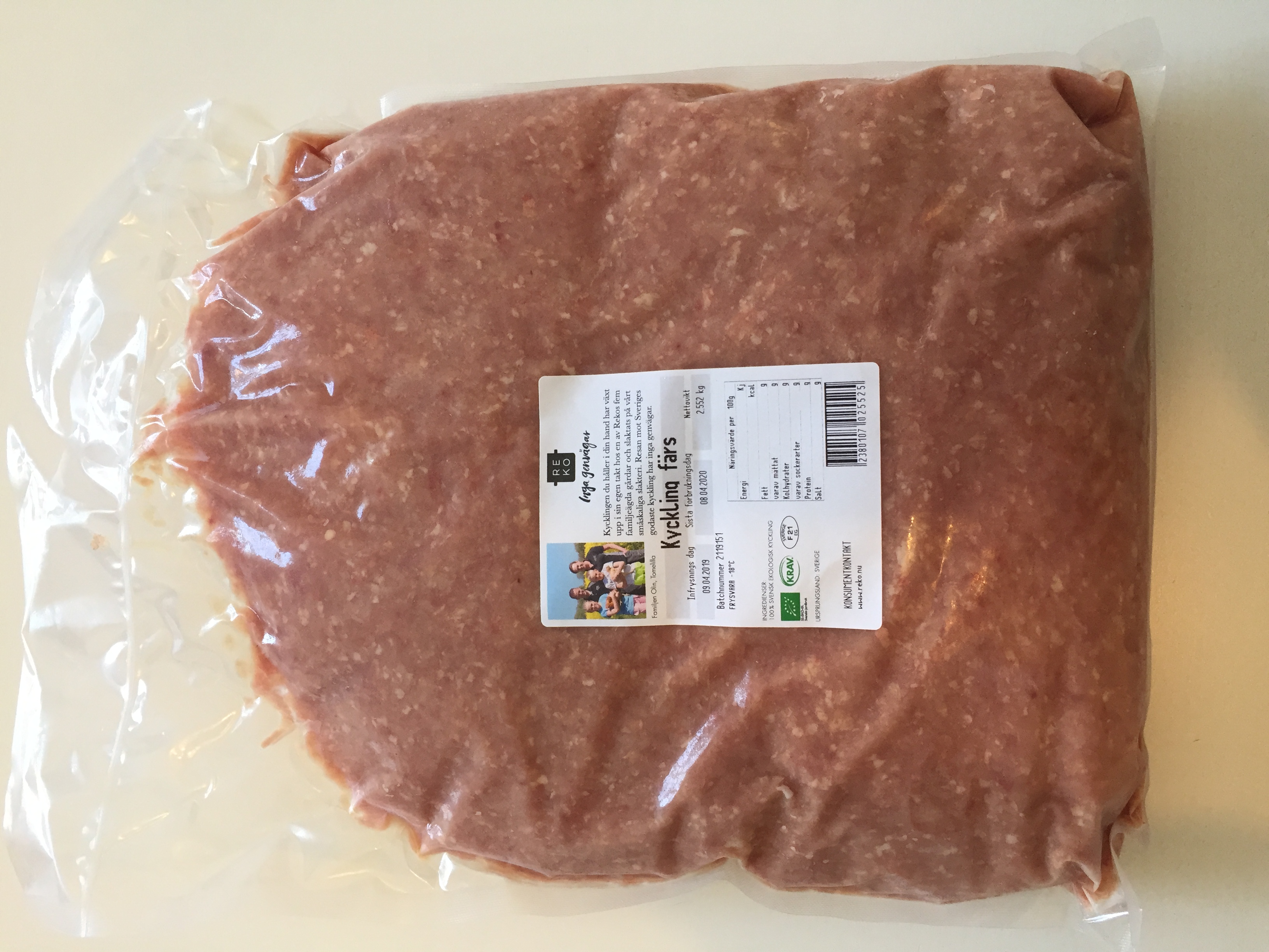 Kycklingfärs 7% EKO KRAV