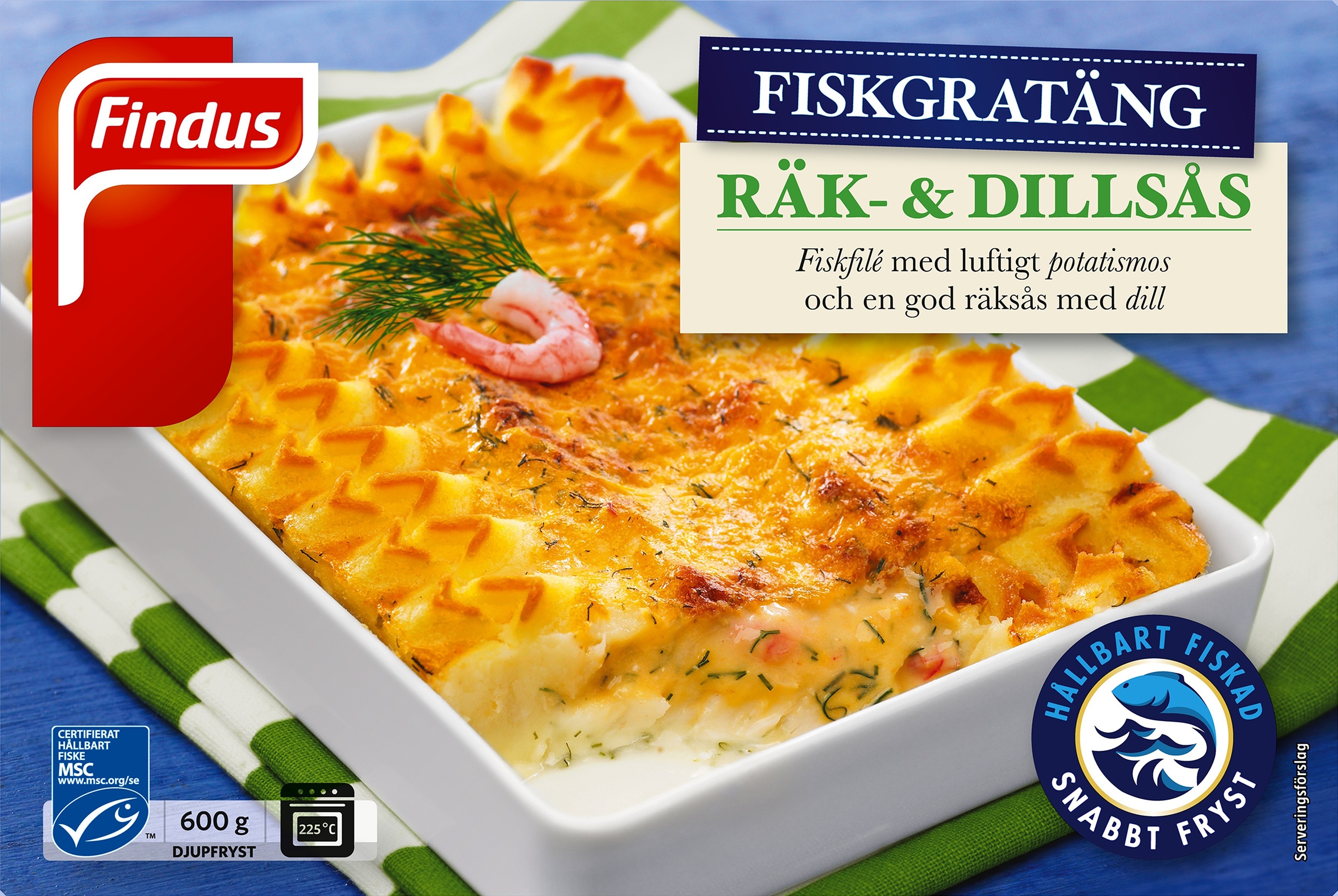 Fiskgratäng räkor och dill MSC
