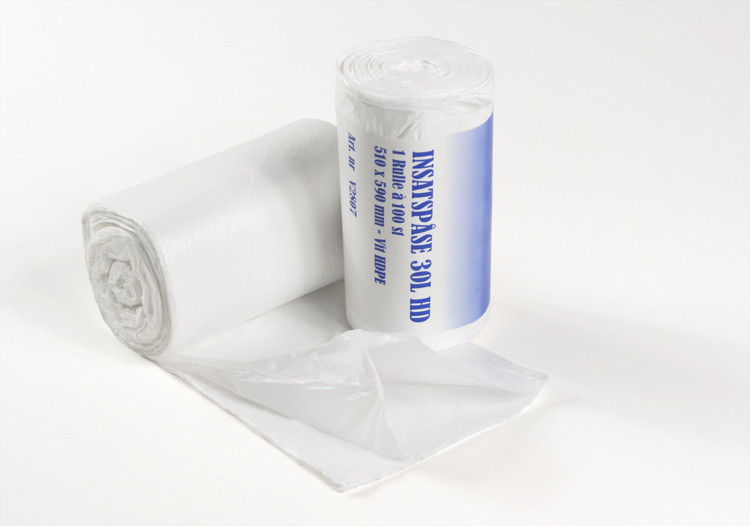 Avfallspåse 30 Liter Vit HD
