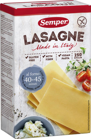 Lasagneplattor Glutenfri