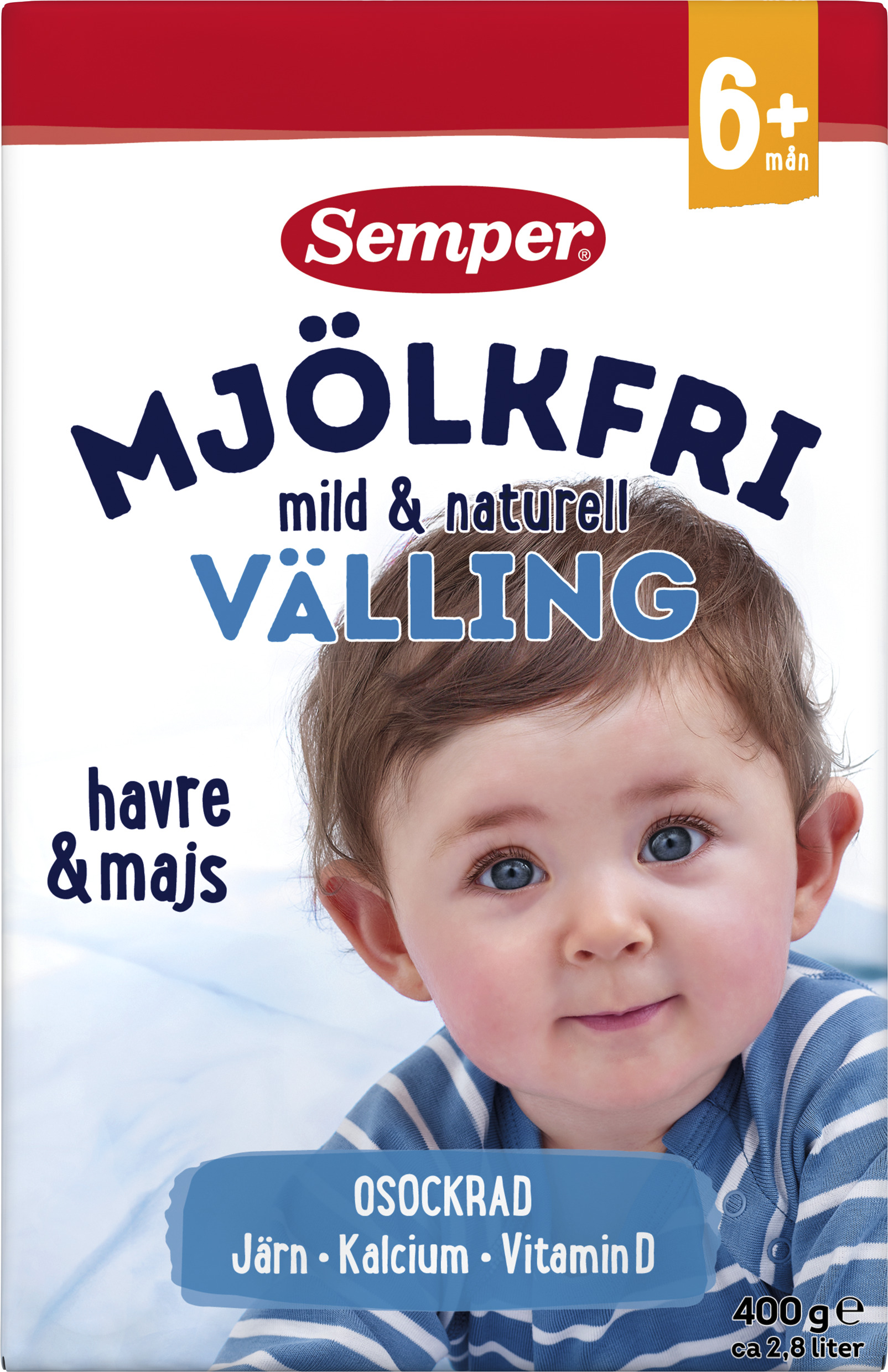Mjölkfri Välling Naturell 6 Mån