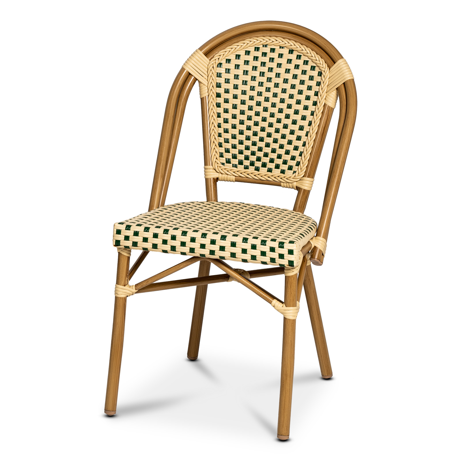 Paris Stol Bambu Grön/Creme