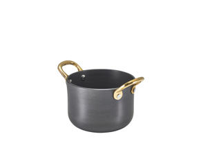 Gryta Aluminium Svart med Mässingshandtag
65cl Ø11cm