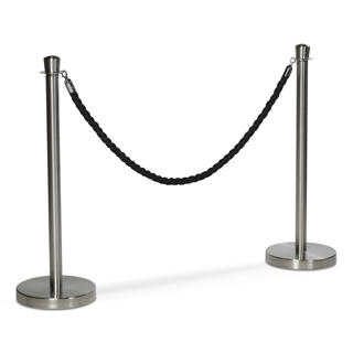 Köstolpe set om 2 i rostfritt
Med svart rep i linne