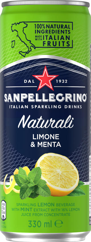 San Pellegrino Limone Menta Naturali
Citron Mynta BRK