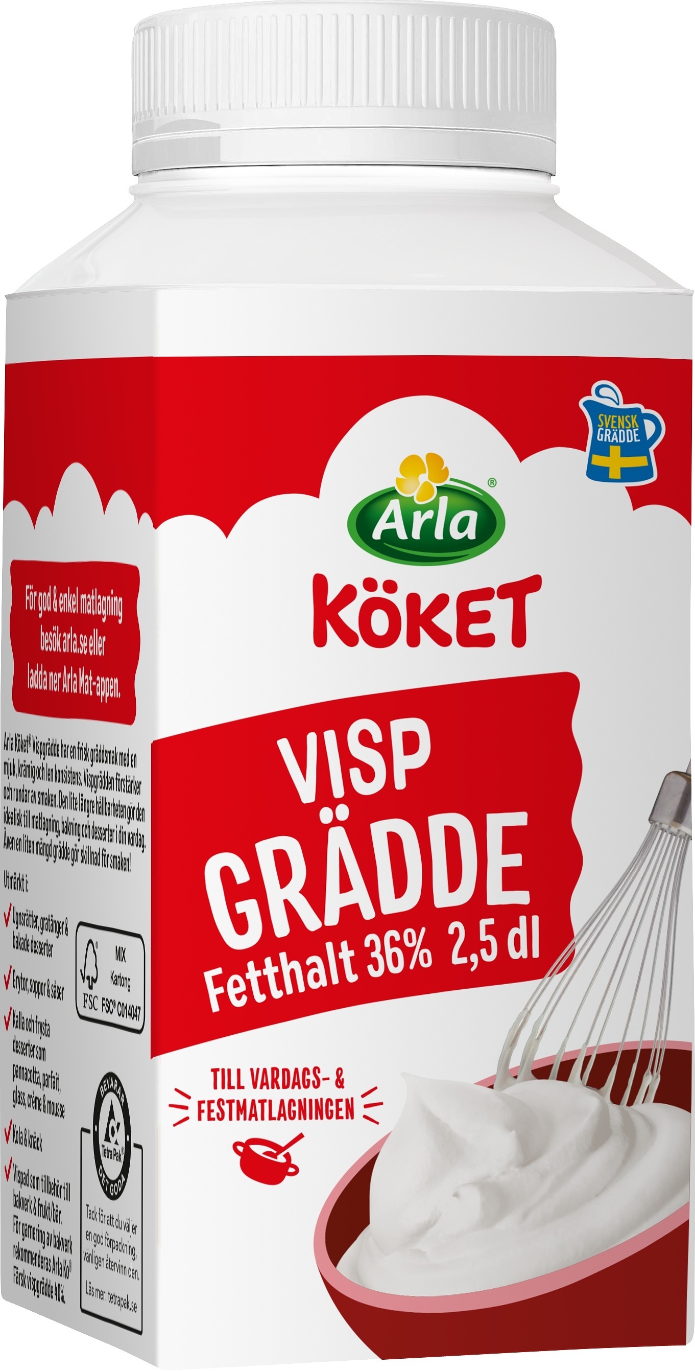 Vispgrädde 36%