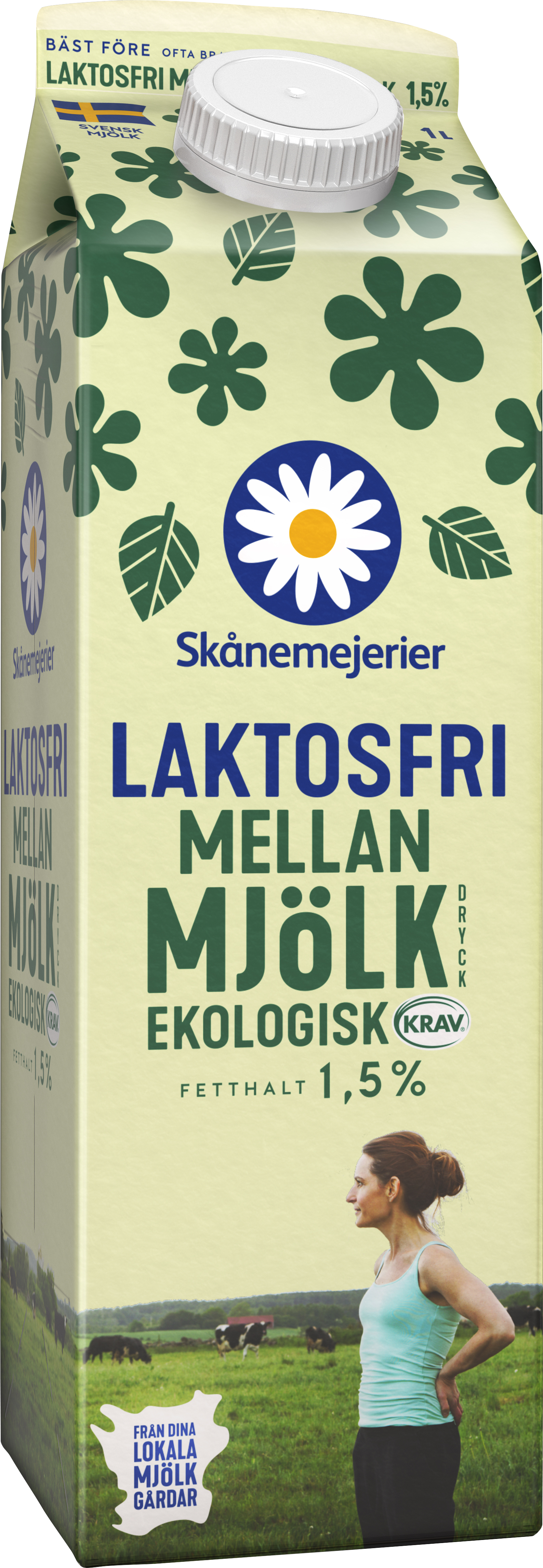 Mellanmjölkdryck 1,5% Laktosfri EKO KRAV