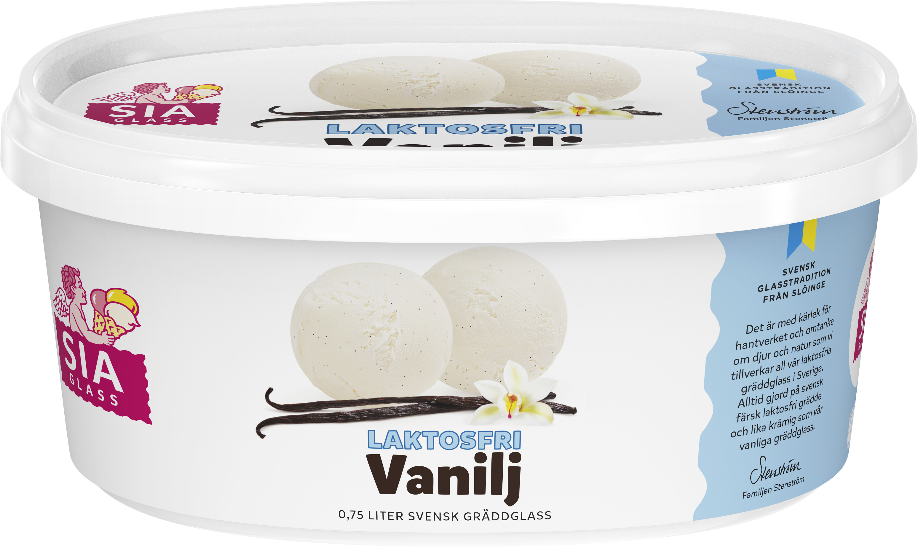 Gräddglass Vanilj Laktosfri