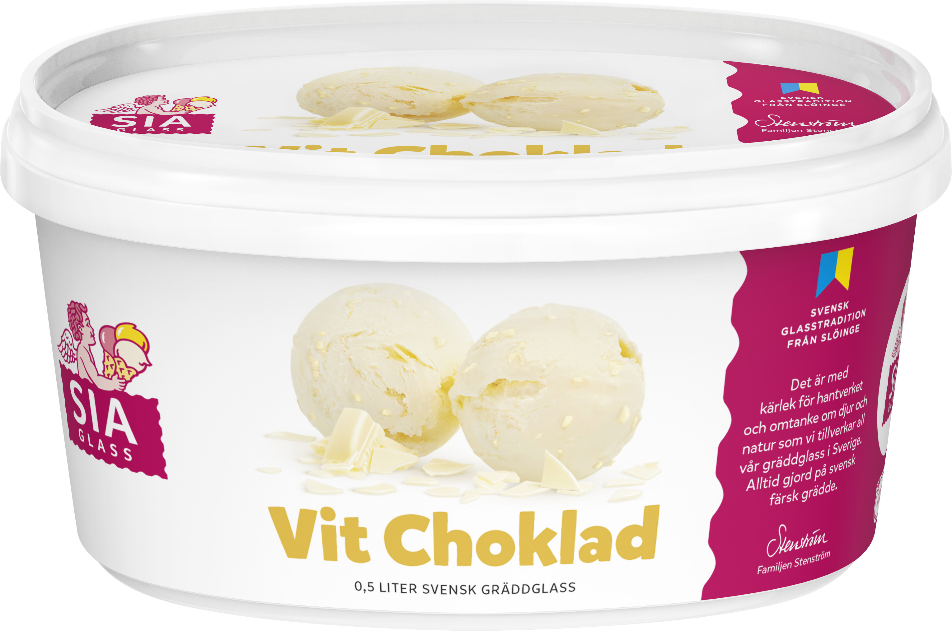 Glass Vit Choklad RA