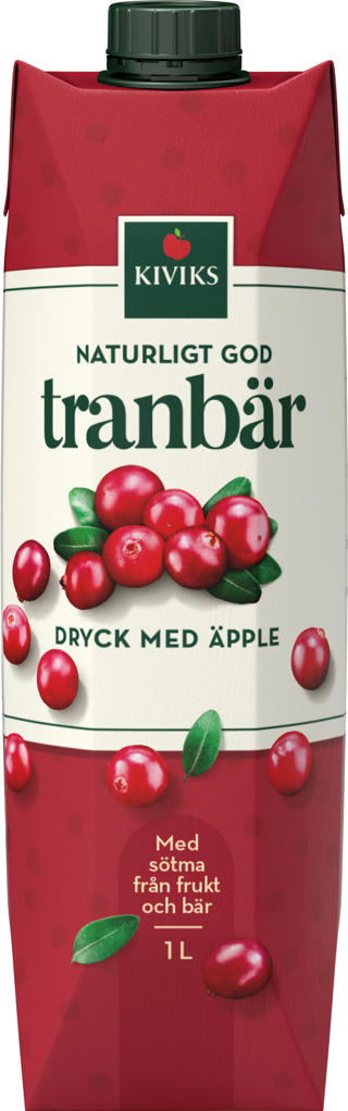 Tranbärsdryck med Äpple