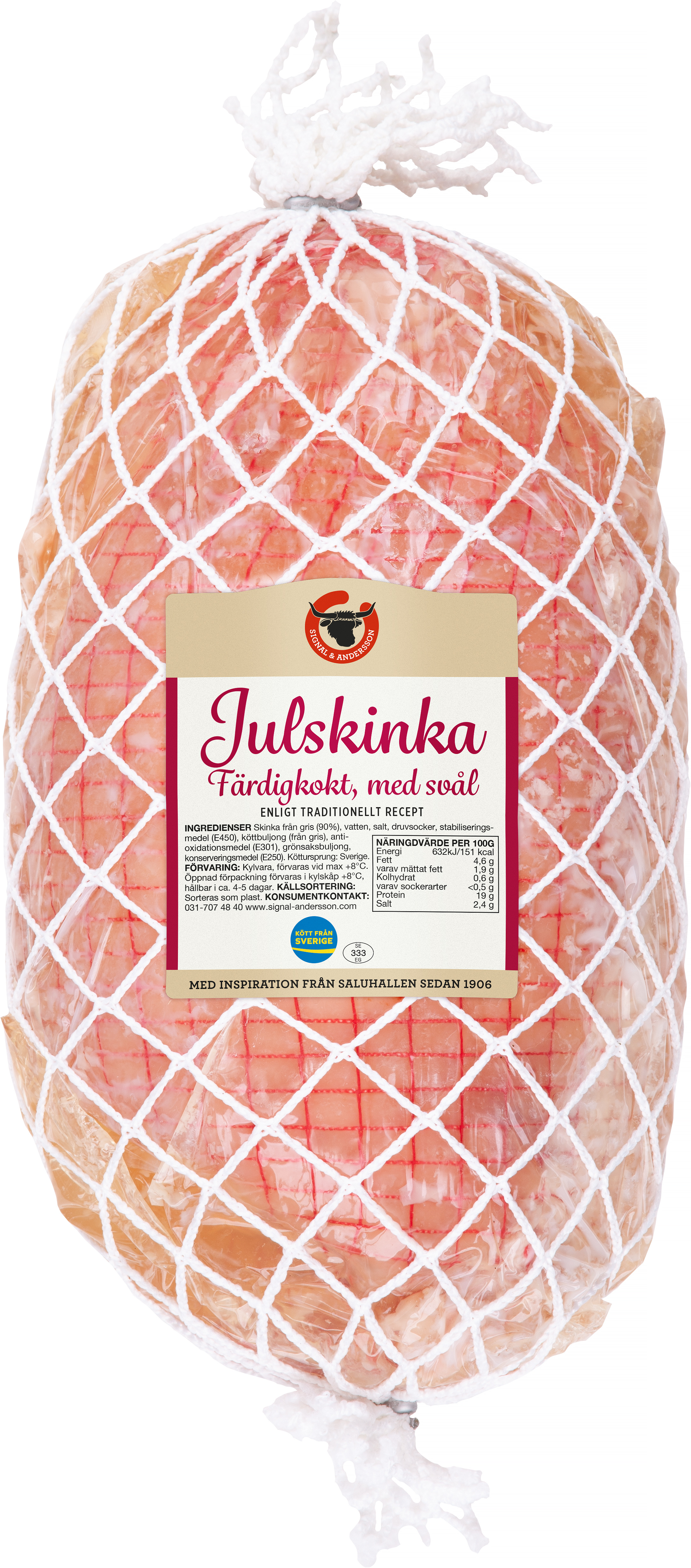 Julskinka Kokt Nätad Sverige