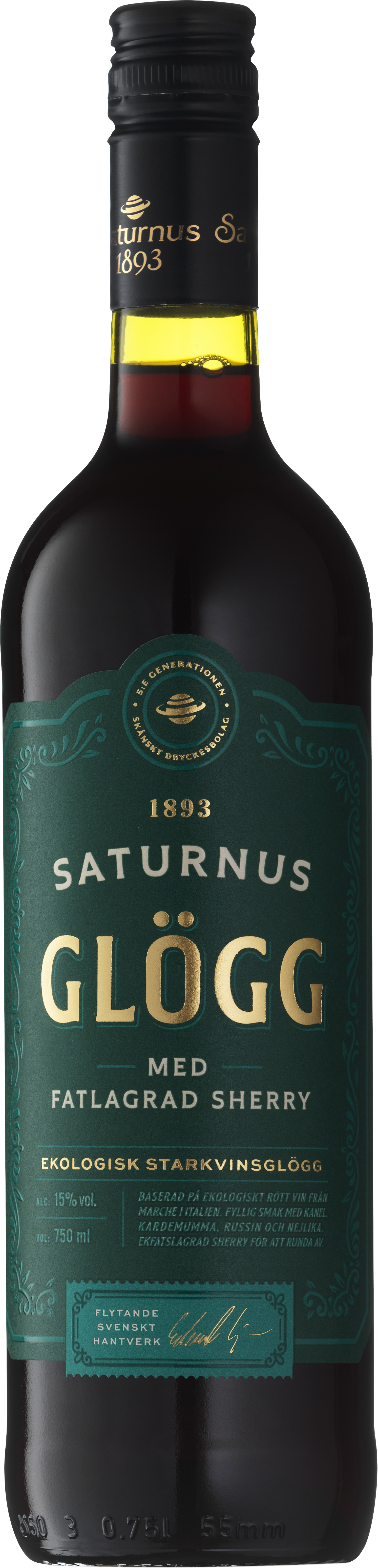 Saturnus Starkvinsglögg med Sherry EKO