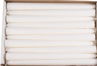 Antikljus Stearin 2,2x25cm Vit 50-pack