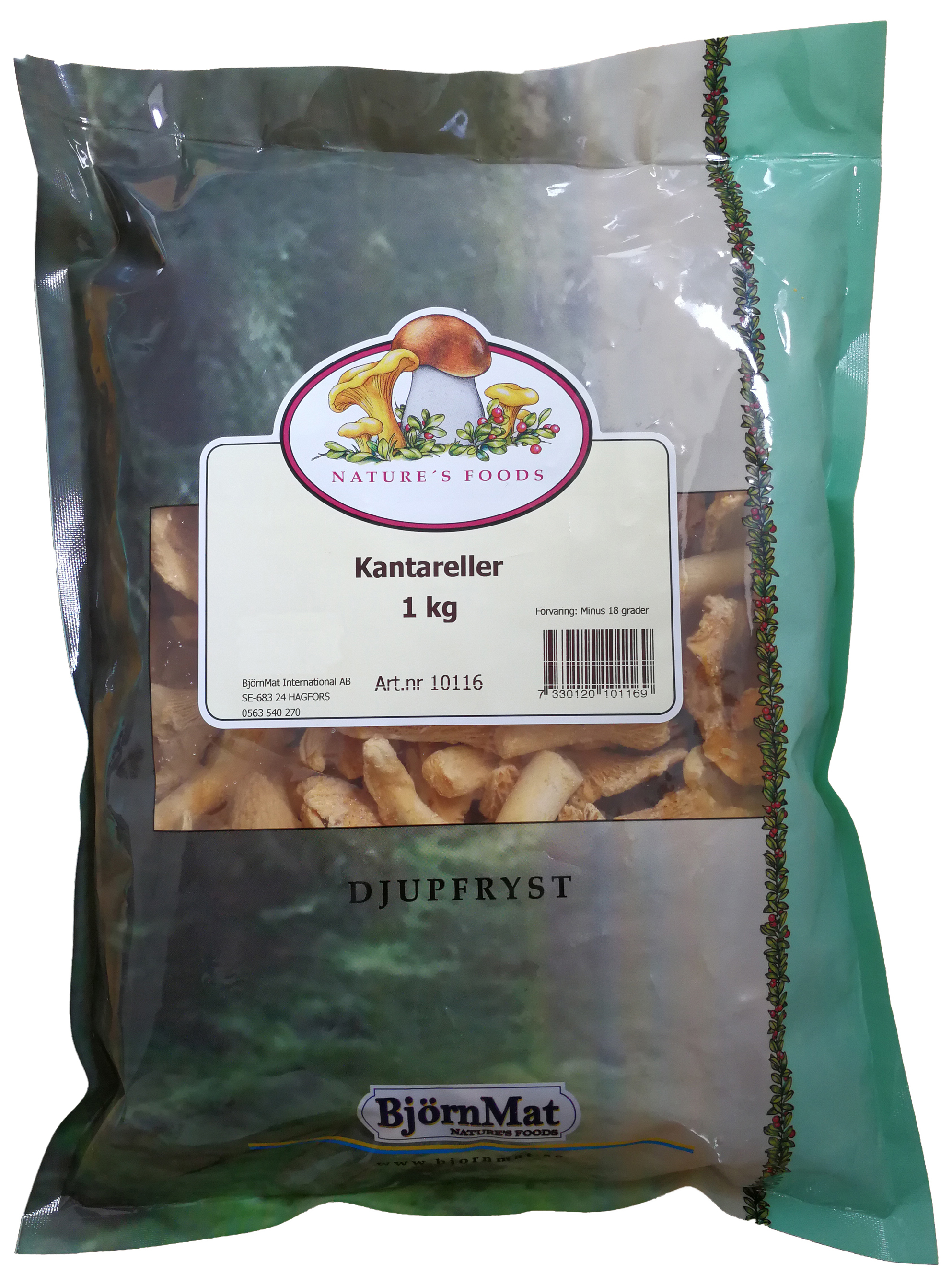 Kantareller färskfrysta