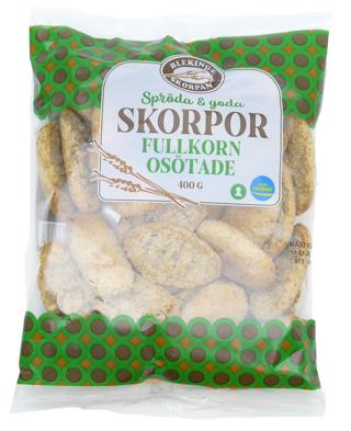 Fullkornskorpor Osötade