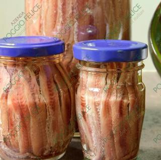 Sardellfiléer i Solrosolja