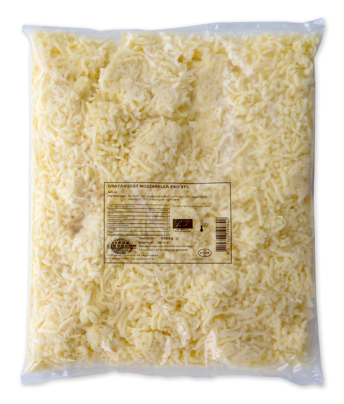 Riven Mozzarella Ekologisk