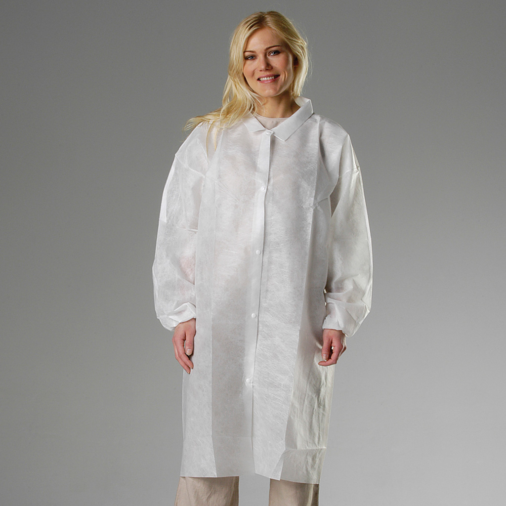 Besöksrock för Engångsbruk Nonwoven Knälång
100-pack