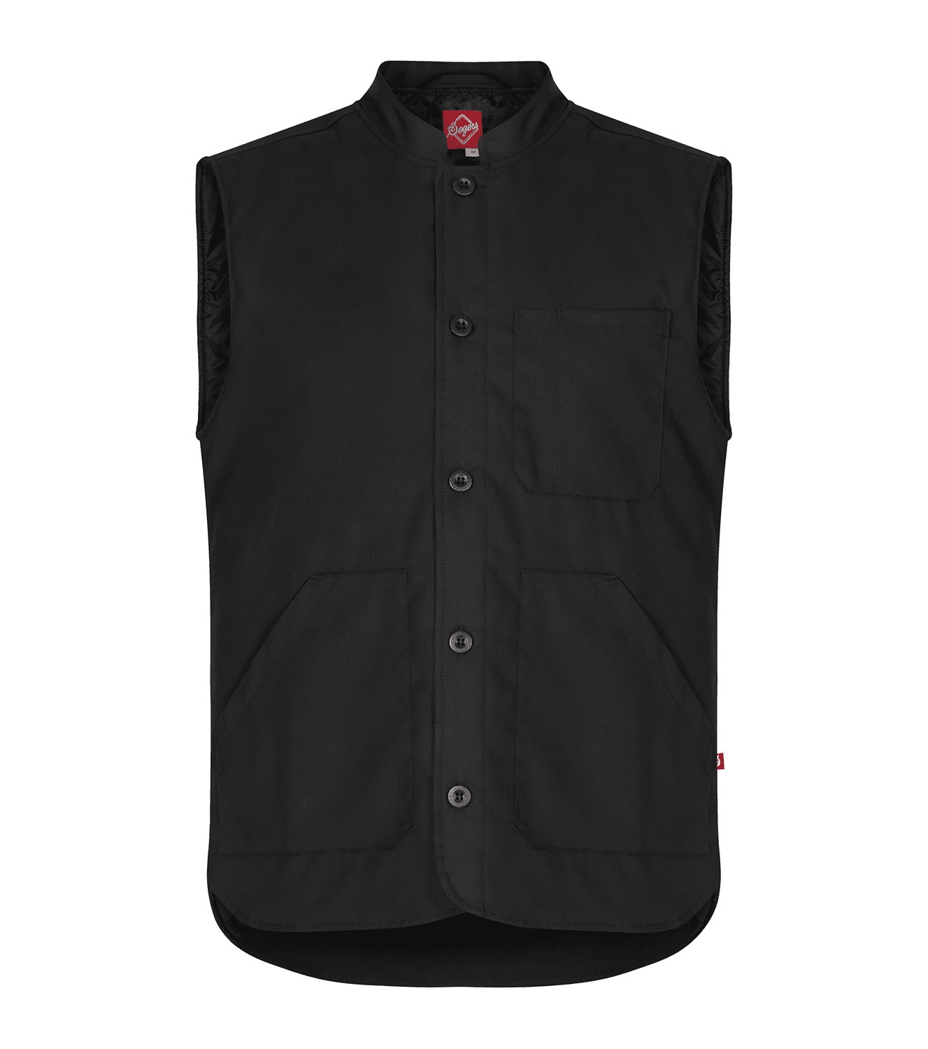 Väst Fodrad 6539 Unisex Svart XXL