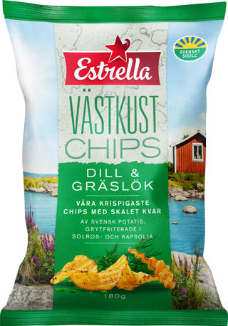 Västkustchips Dill & Gräslök