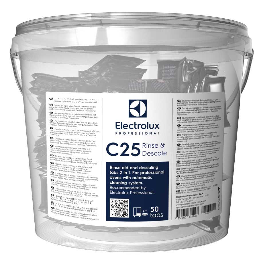 Skölj & avkalkningstabletter C25 Rinse & Descale.