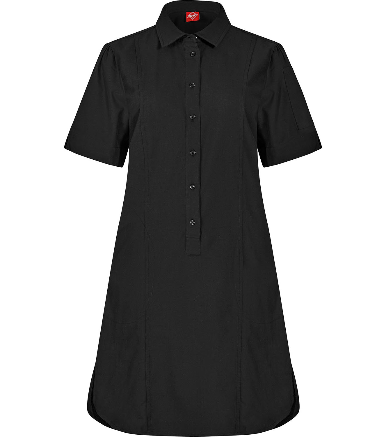 Klänning Kort Ärm Svart XXL