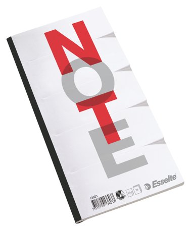 Flikblock Esselte 5-flikar 75ark 120x245mm