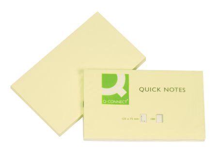 Notislappar 76x127mm Gul Quick Notes