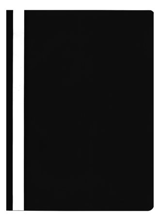 Offertmapp A4 210x297mm PP hålad svart