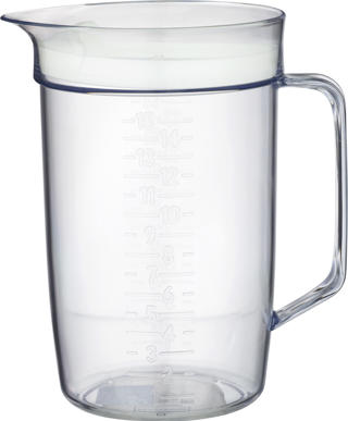 Tillbringare med lock plast 1,5L