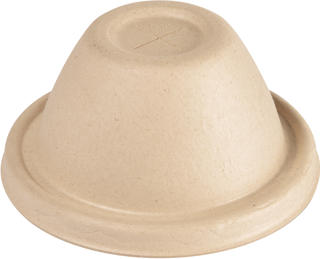 Kupollock Bagasse Dome till 35/47/59cl Brun