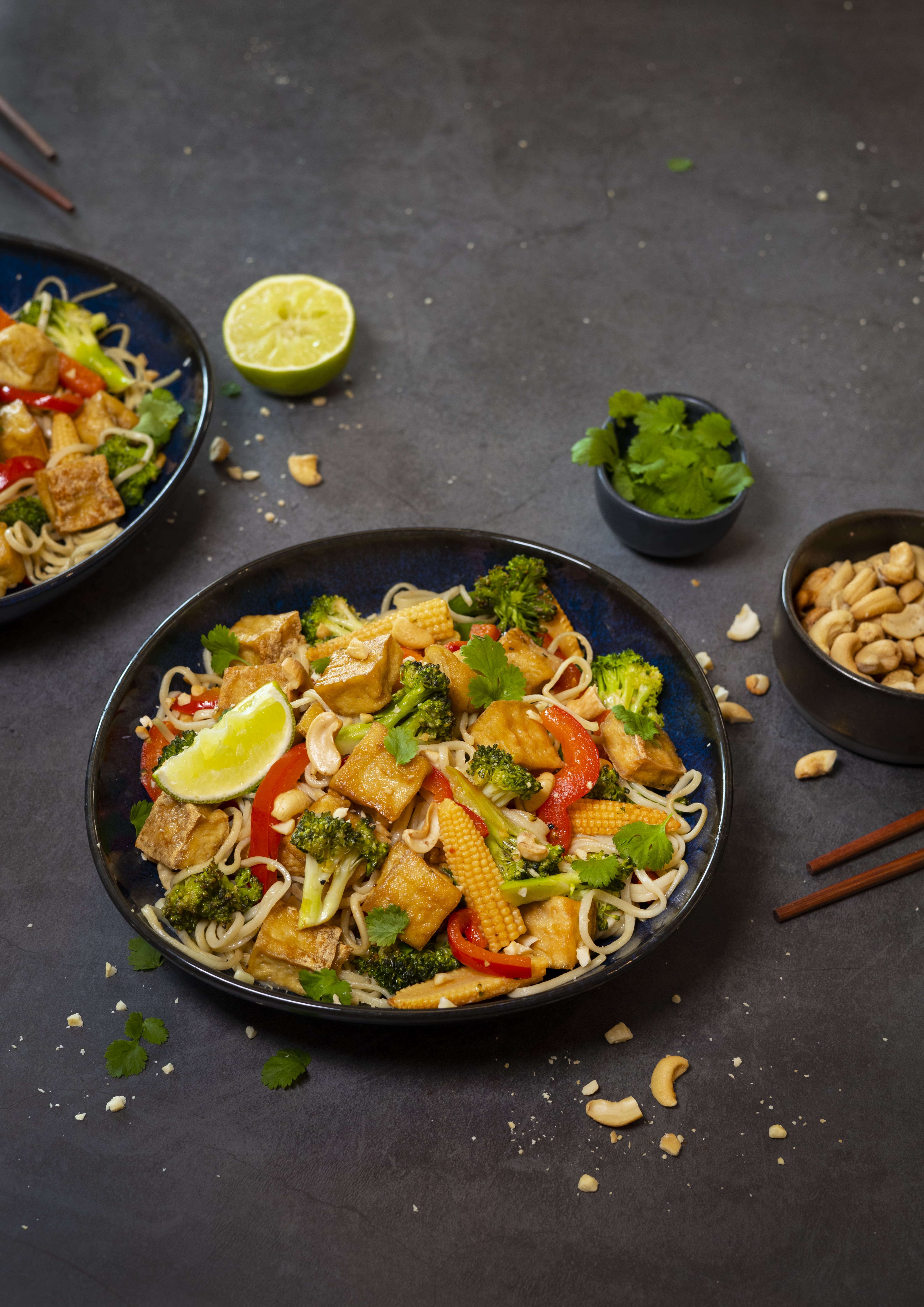 Tofu Friterad Tärnad