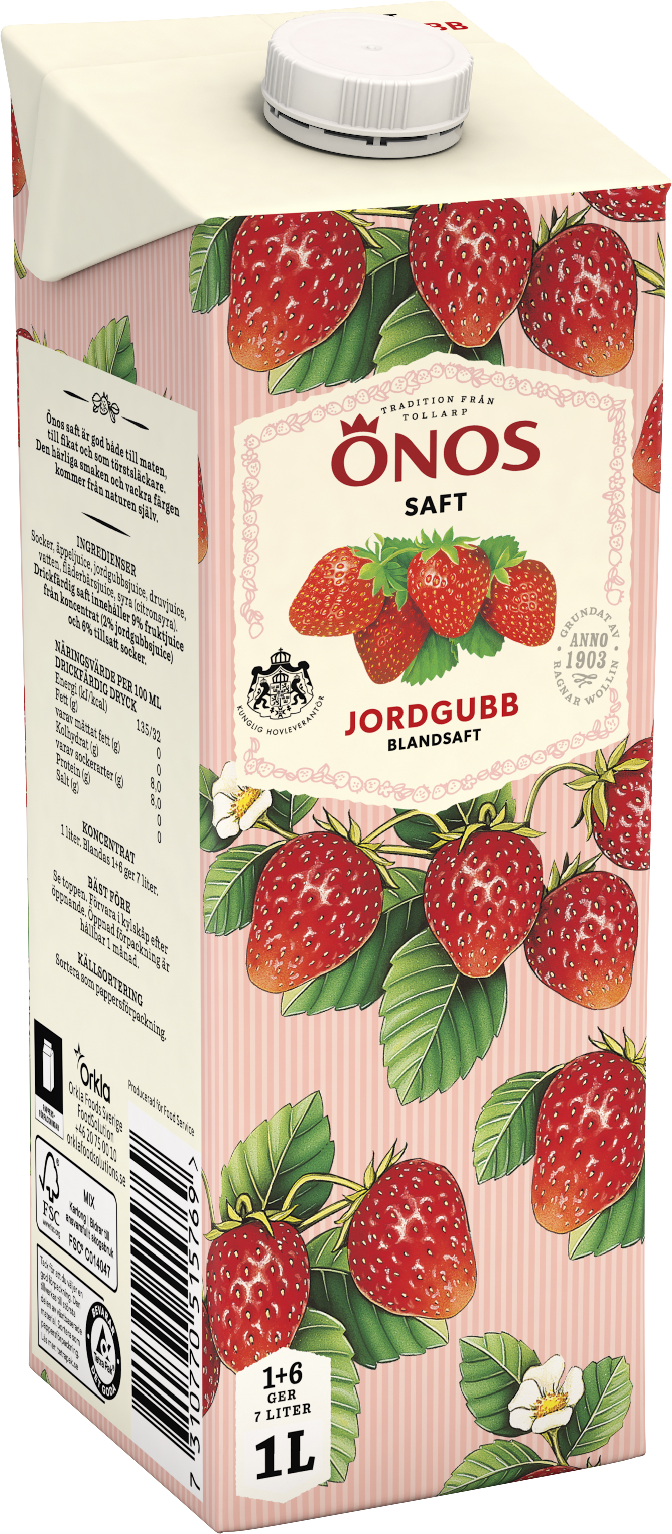 Blandsaft Jordgubb 1+6