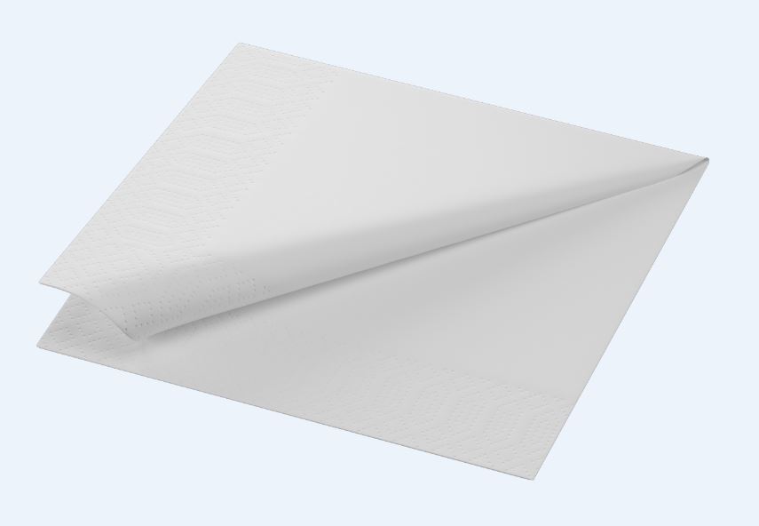 Servett 1/4-vikt 3-lag 33x33cm Vit
