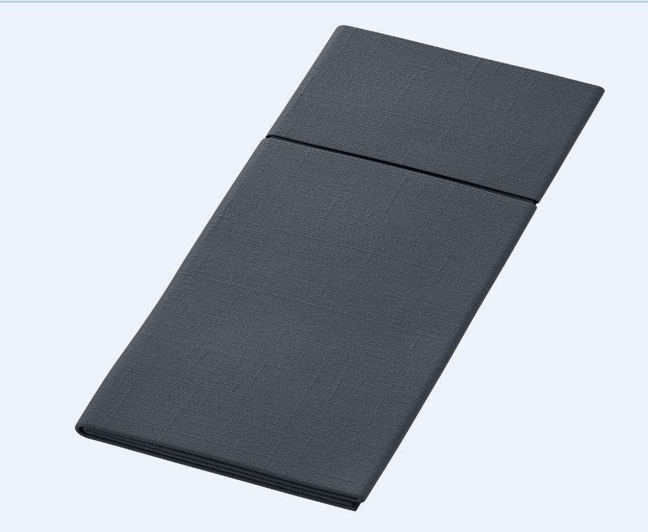 Servett Duniletto Slim Bio 40x33cm Svart