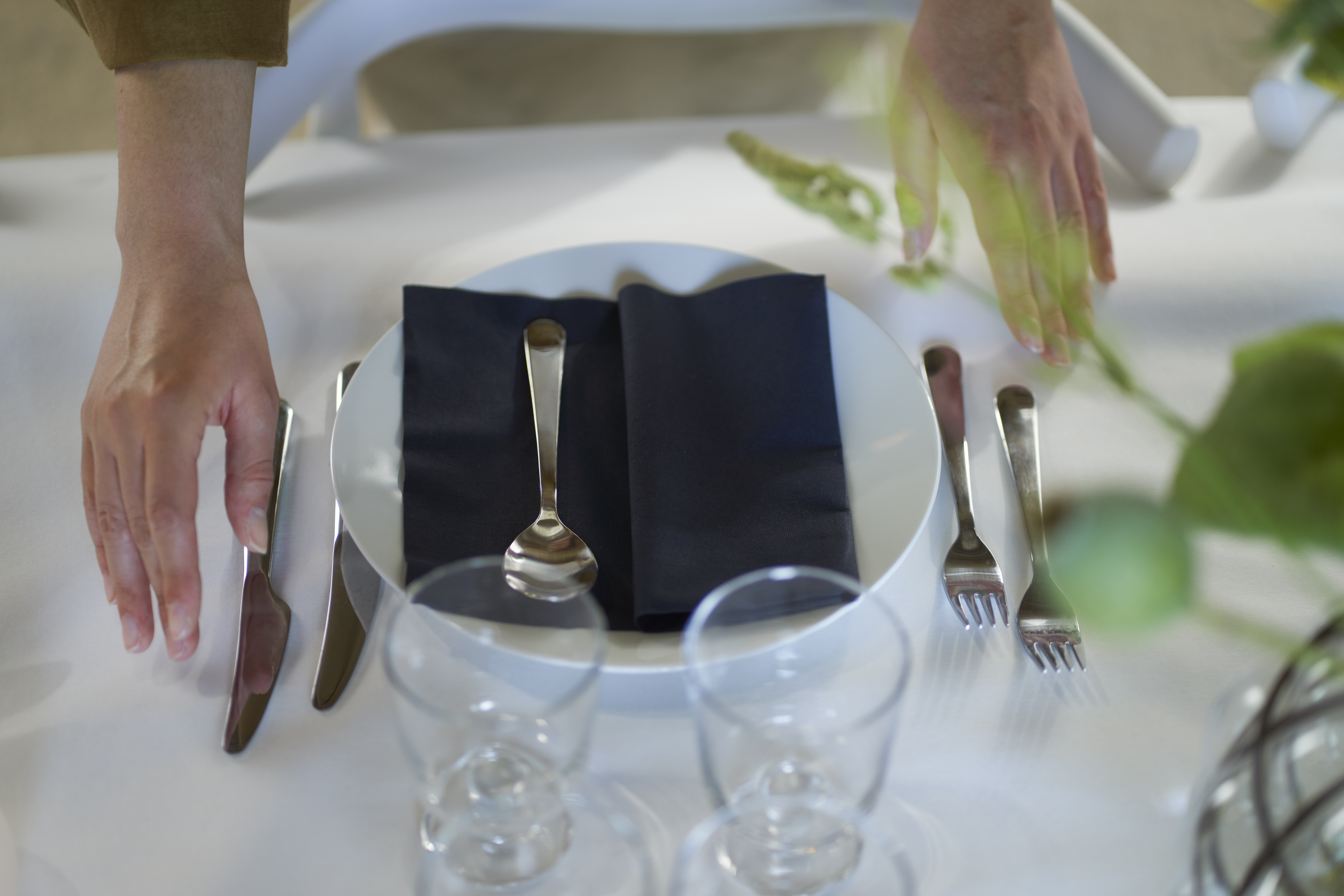 Servett Bio Dunisoft 40x40cm Svart