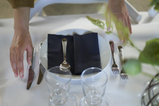 Servett Bio Dunisoft 40x40cm Svart