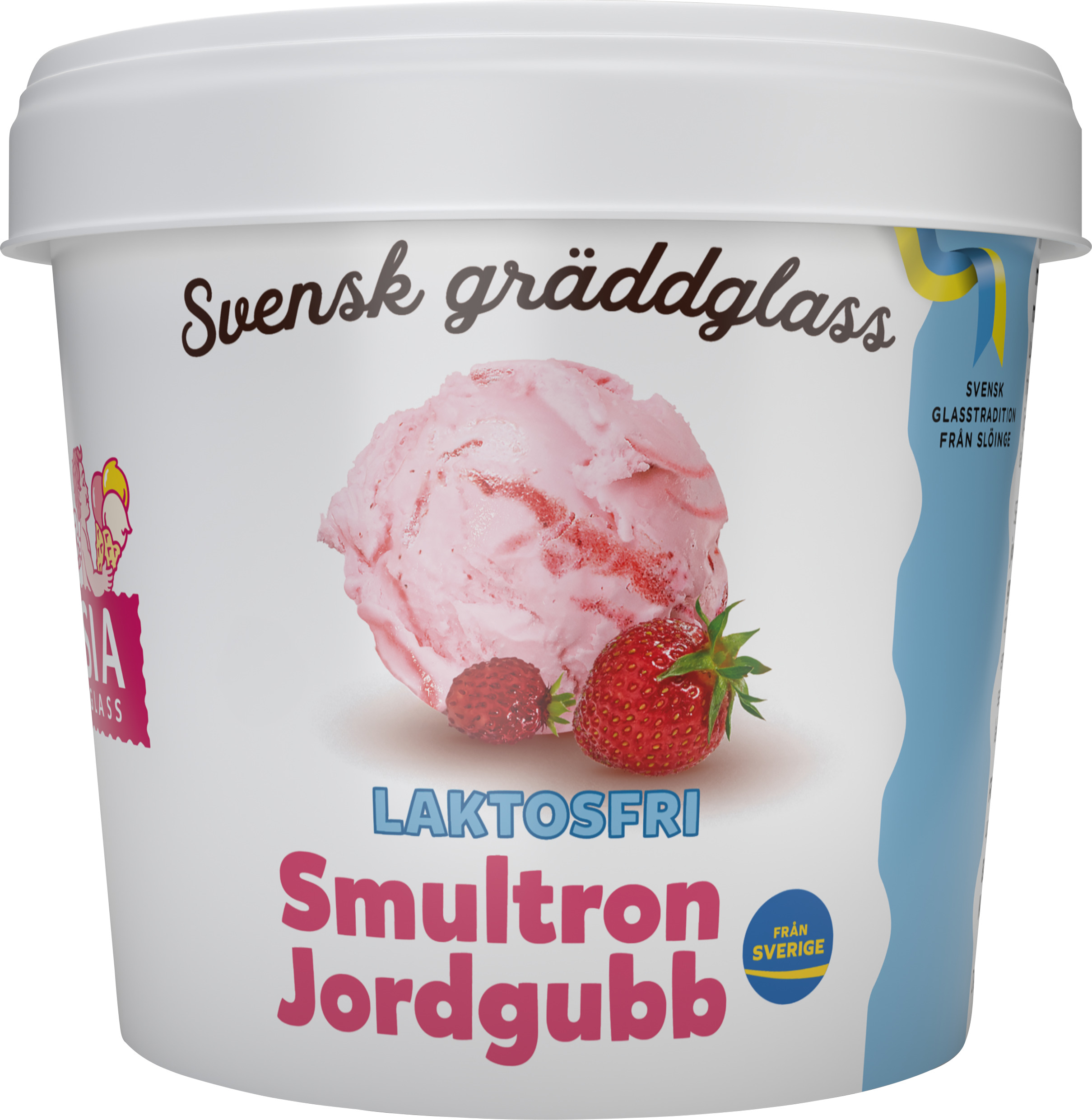 Glassbägare Smultron Jordgubb Laktosfri