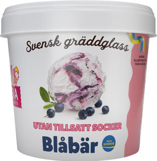 Glassbägare Blåbär Utan tillsatt Socker