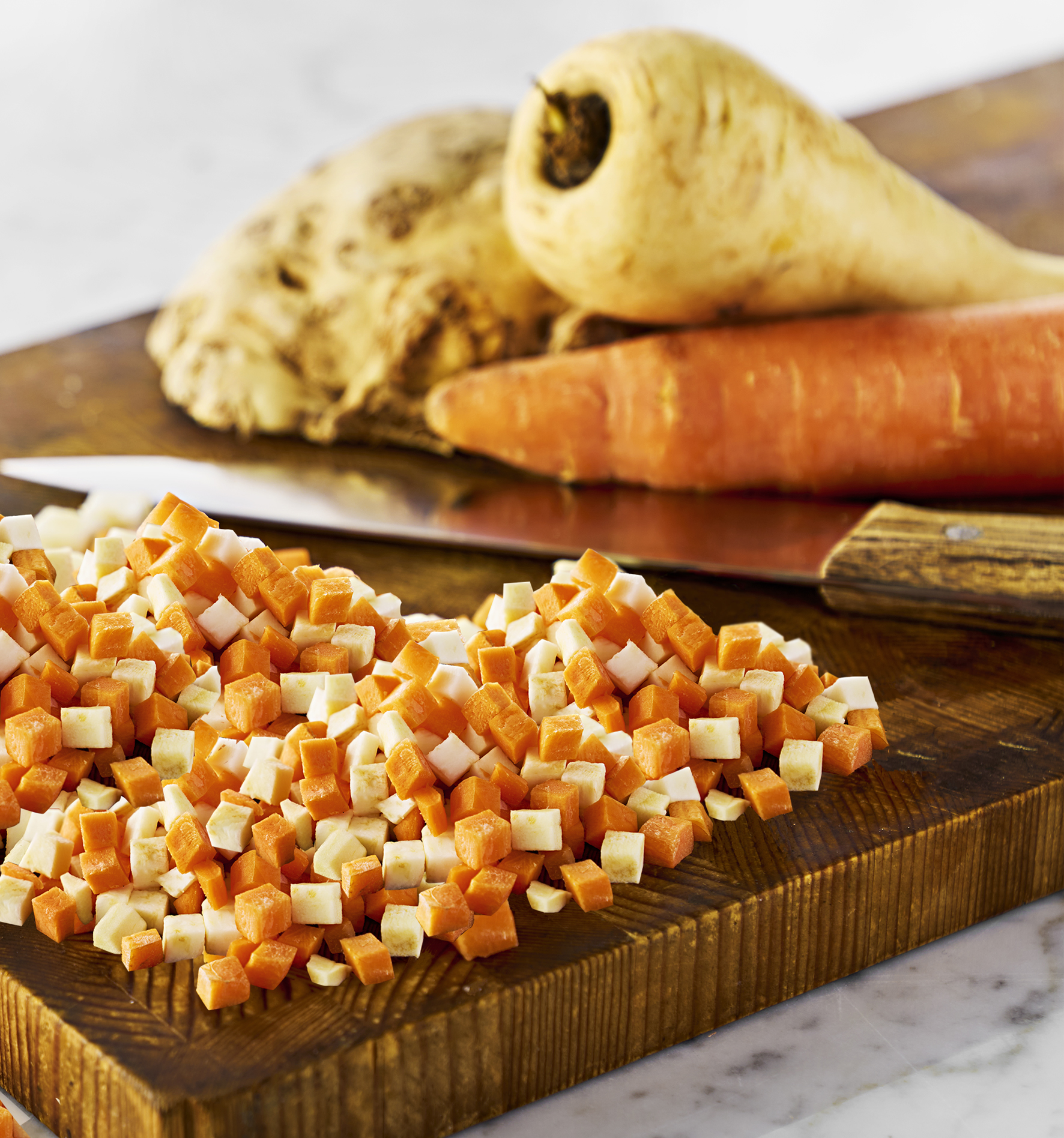 Rotfruktsmix Brunoise Tärnad 3mm