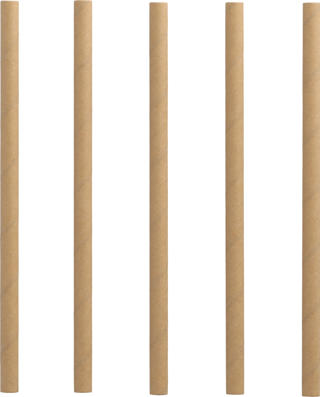 Sugrör Cocktail Papper 0,7x15cm Natur